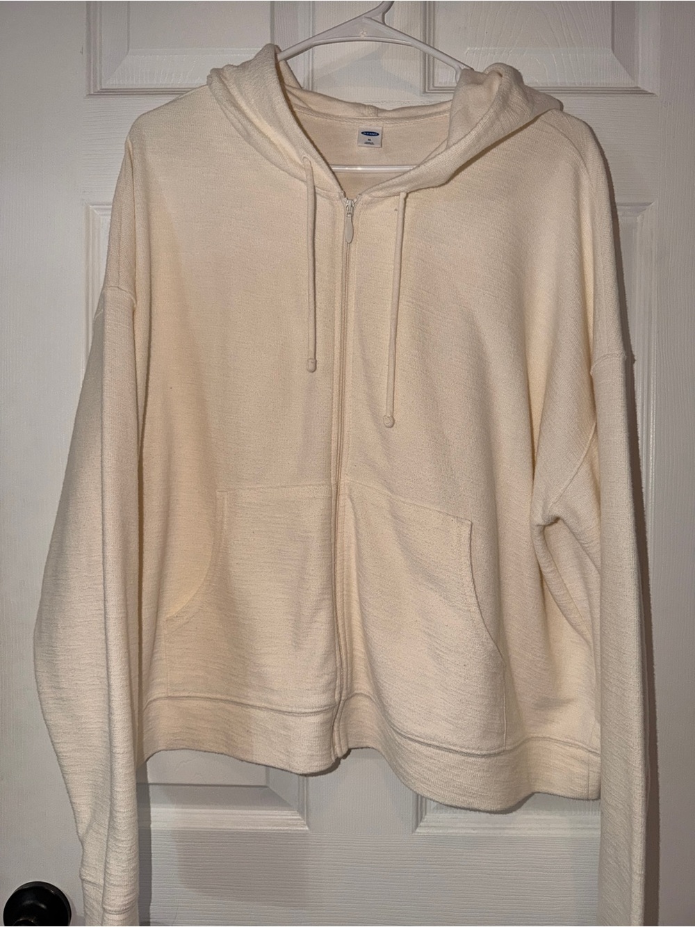 Old Navy Cream Zip-Up Hoodie